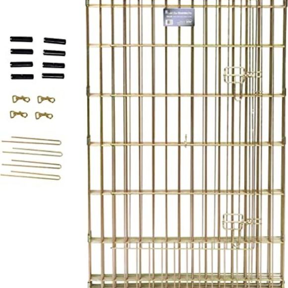MidWest Foldable Metal Dog Exercise Pen / Pet Playpen, Gold zinc w/ door - Picture 6 of 7
